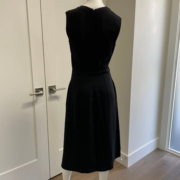 Stella McCartney Designer Slvless Midi Dress Silver Metal Hardware Black Sz 42 - Picture 7 of 14